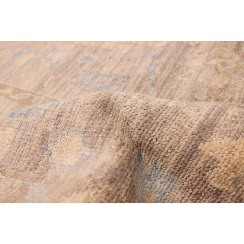 ECARPETGALLERY Hand-knotted Jules Serapi Grey Wool Rug - 9'9 x 13'8