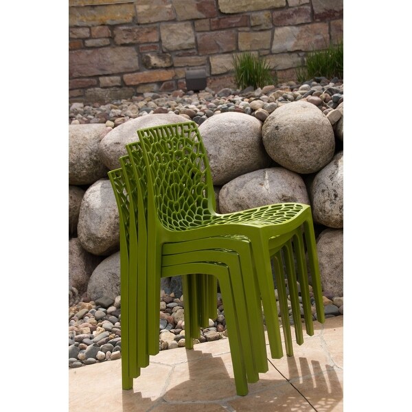 green resin outdoor chairs