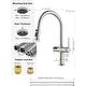 preview thumbnail 35 of 39, Lefton Touchless Pull-Out Kitchen Faucet, Hands Free Motion Sensor Activated, Battery-Free Temperature Display, KF2206