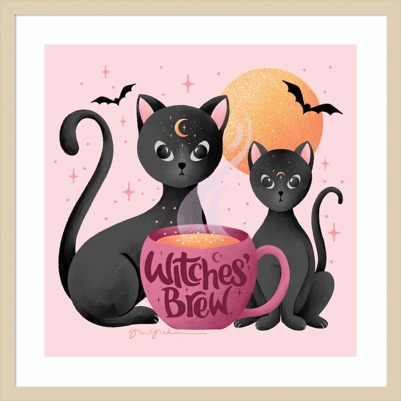 Witches Brew by Gia Graham Wood Framed Wall Art Print