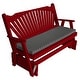 preview thumbnail 18 of 16, Pine 5' Fanback Glider Tractor Red