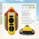 preview thumbnail 3 of 8, Costway 2 Person Inflatable Banana Boat with Boating & Water Sports 2 - See Details