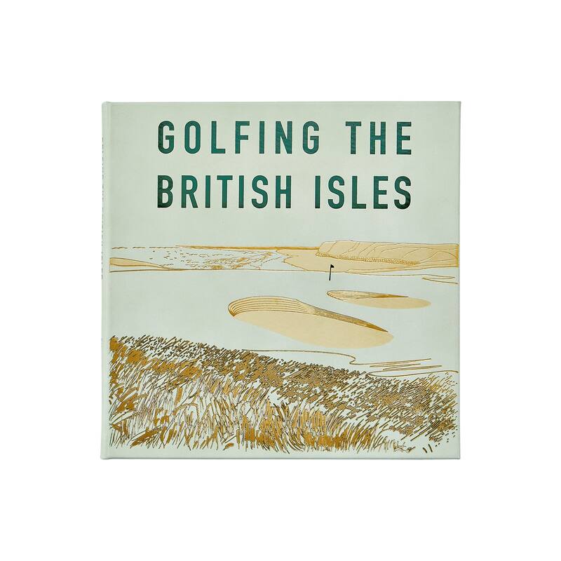Graphic Image Golfing the British Isles Coffee Table Book, Leather, Ice