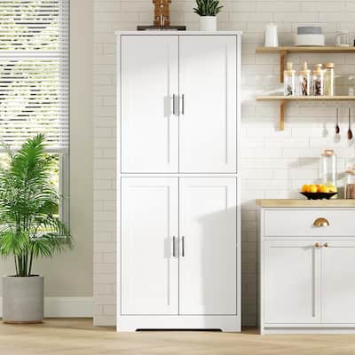 70" Cupboard, Modern Tall Cabinet for Bathroom