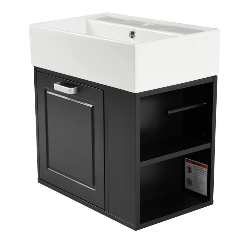 Christopher Knight Home - Doren 21.8" MDF Bathroom Vanity with Sink and Big Drawer