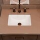 preview thumbnail 23 of 31, Novatto NP-U193902 Rectangular Undermount White Porcelain Sink with Overflow Drain Options, 18 x 13-inches