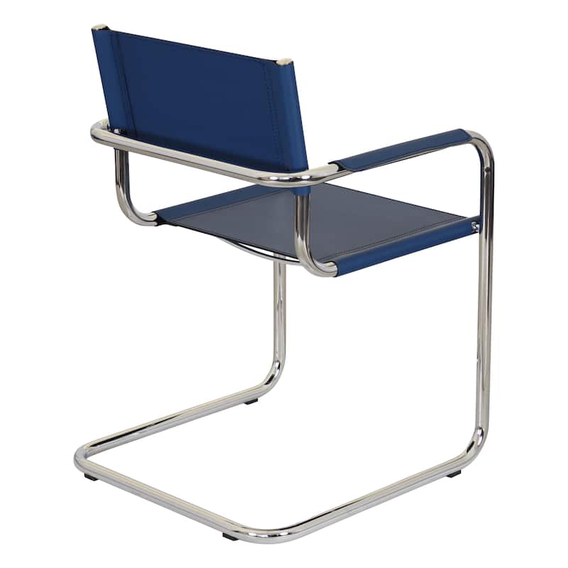 Breuer Chair Company Mart Stam Cantilever Armchair Arm Chair w/ Chrome Frame (Various Bonded Leather Colors)
