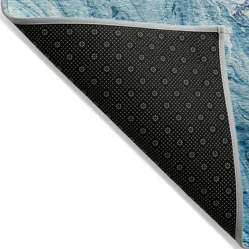 Machine Washable Indoor/ Outdoor Chantille Modern Abstract Rug