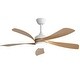preview thumbnail 16 of 67, 52" Noiseless Ceiling Fan with Integrated LED Light Blades Reversible and Remote Control, Smart Optional