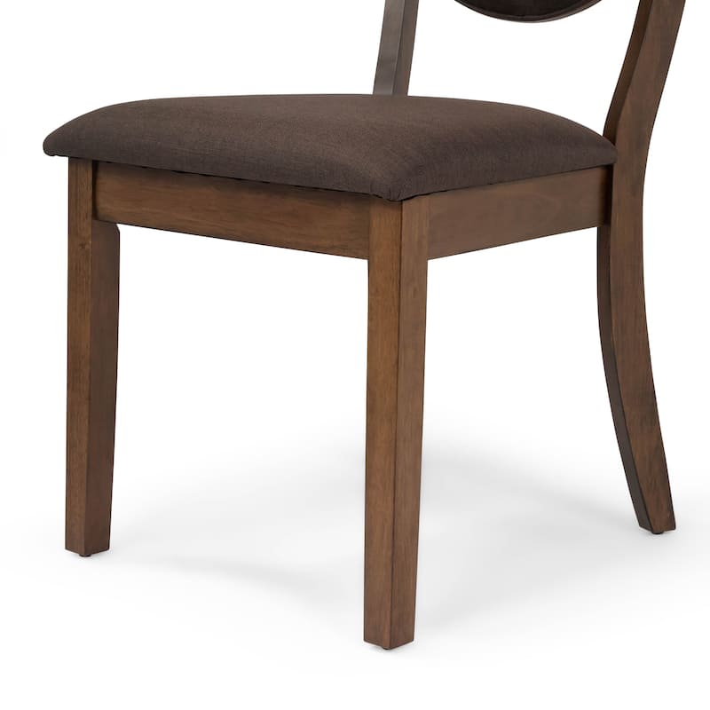 Oskam I Transitional Walnut Wood 5-Piece Dining Set by Furniture of America