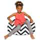 Canvas Chevron Black and White