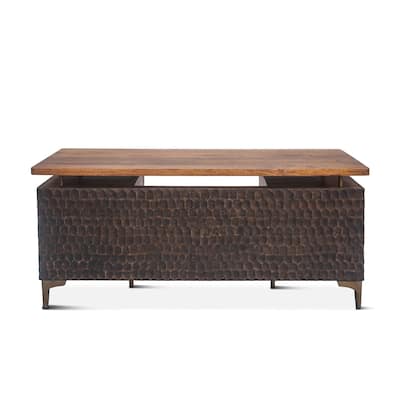 Vallarta 66-Inch Two Tone Mango Wood Desk-
