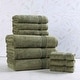 preview thumbnail 31 of 148, Superior Heritage Egyptian Cotton Absorbent 9-Piece Towel Set Forest Green