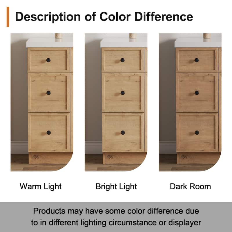 36"/48"/60"/72" Bathroom Vanity Set with Sink & Faucet