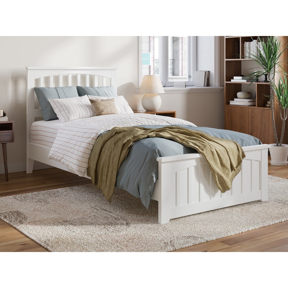 Becket Solid Wood Low Profile Platform Bed with Matching Footboard