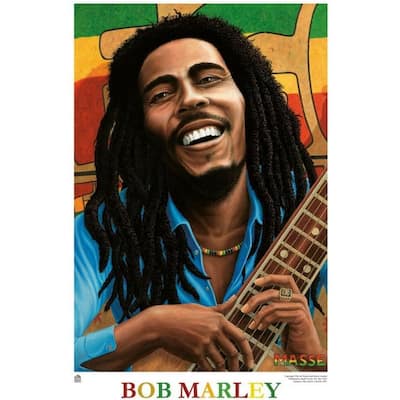 Bob Marley Tuff Gong Art Poster - 24 x 36 Inch