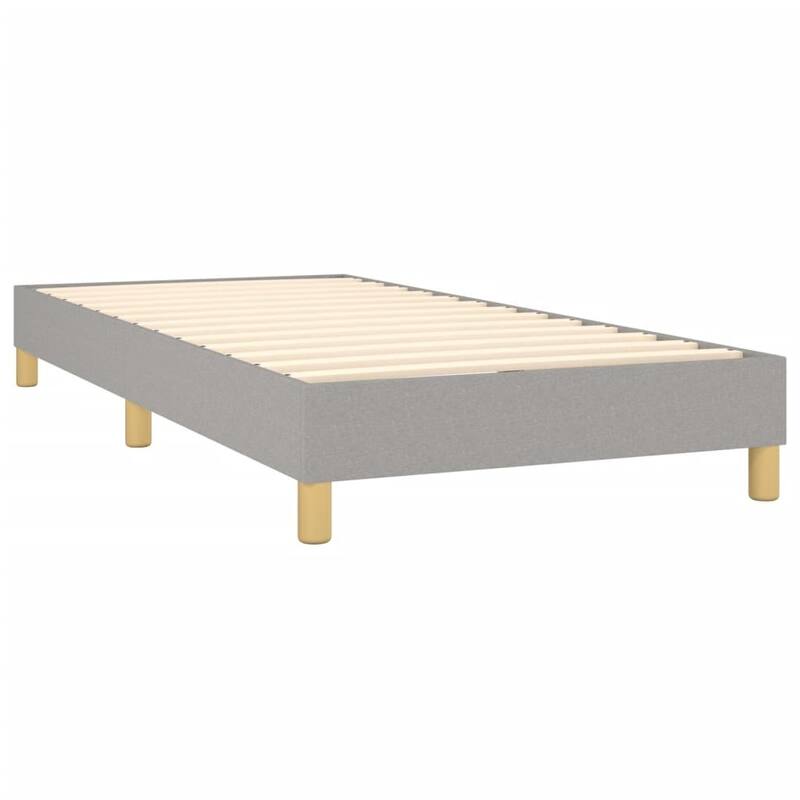 vidaXL Box Spring Bed Base Platform Bed Frame with Mattress for Bedroom Fabric