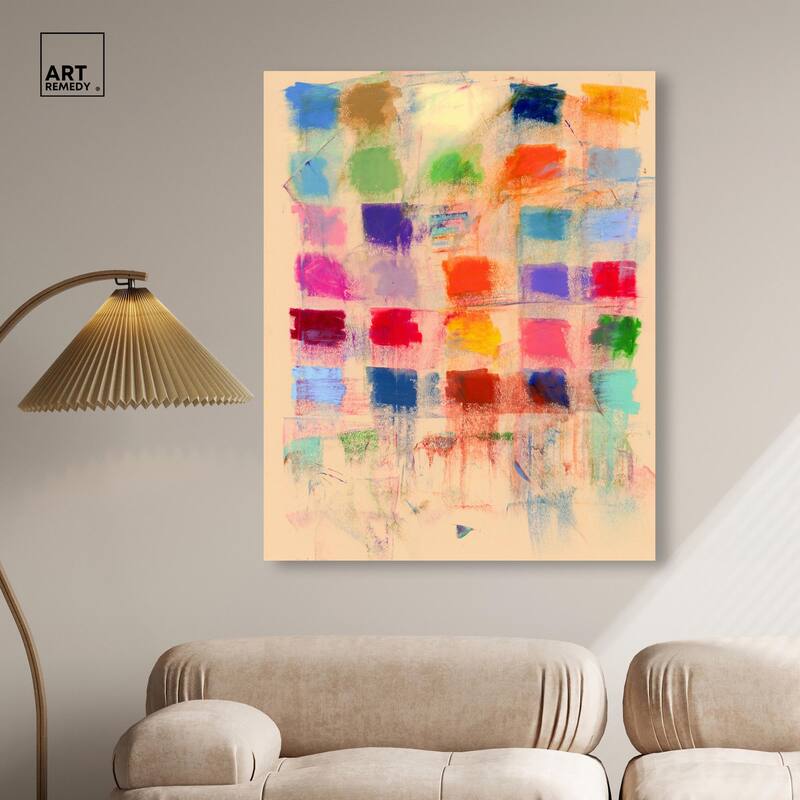 Color Blocks Canvas by Art Remedy, Gallery Wrapped