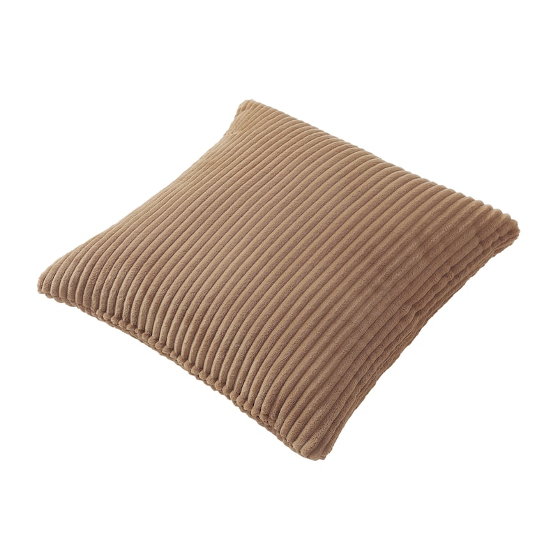 Set of 2 Decorative Corduroy Throw Pillows for Couch & Bed