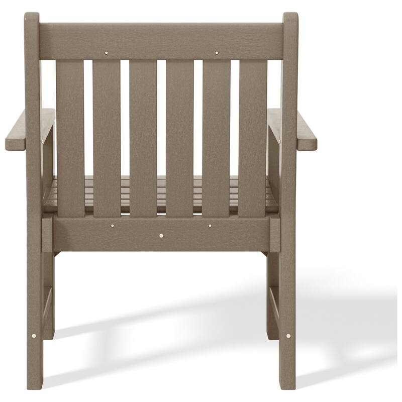 Polytrends Laguna Outdoor Patio Garden Arm Chair Set with Side Table