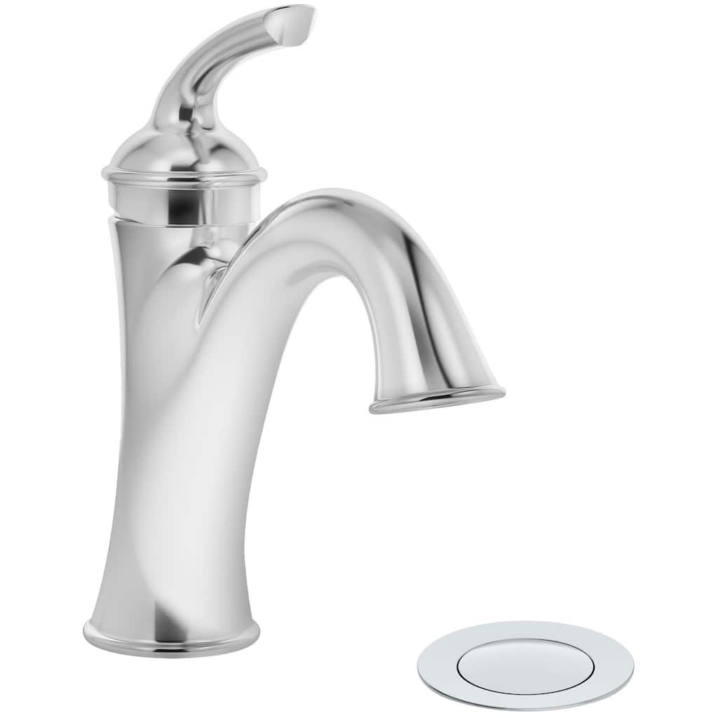 Symmons SLS5512PP Elm 1.0 GPM Single Hole Bathroom Faucet with Push