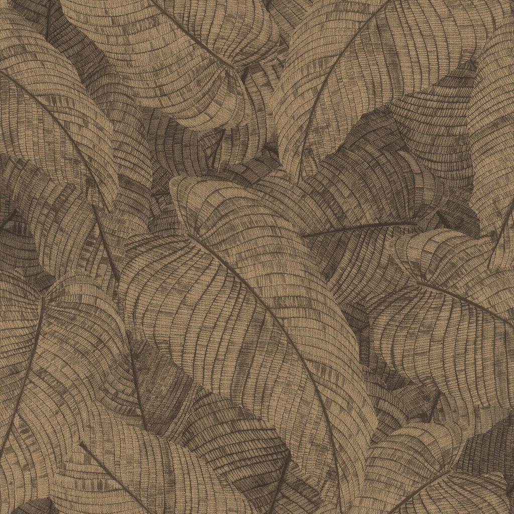 Rasch Galner Copper Leaves Wallpaper