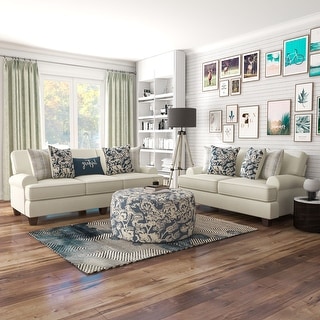 Furniture of America - Nash 3 Piece Living Room Set in Ivory - SM8101-SF-LV-CH-FL  — GreatFurnitureDeal