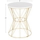 preview thumbnail 23 of 37, Kate and Laurel Mendel Round Metal End Table - 16x16x20