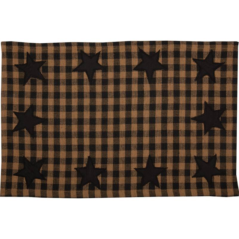Primitive Tabletop Kitchen Star Placemat Set of 6 Cotton Star - Placemat 12x18