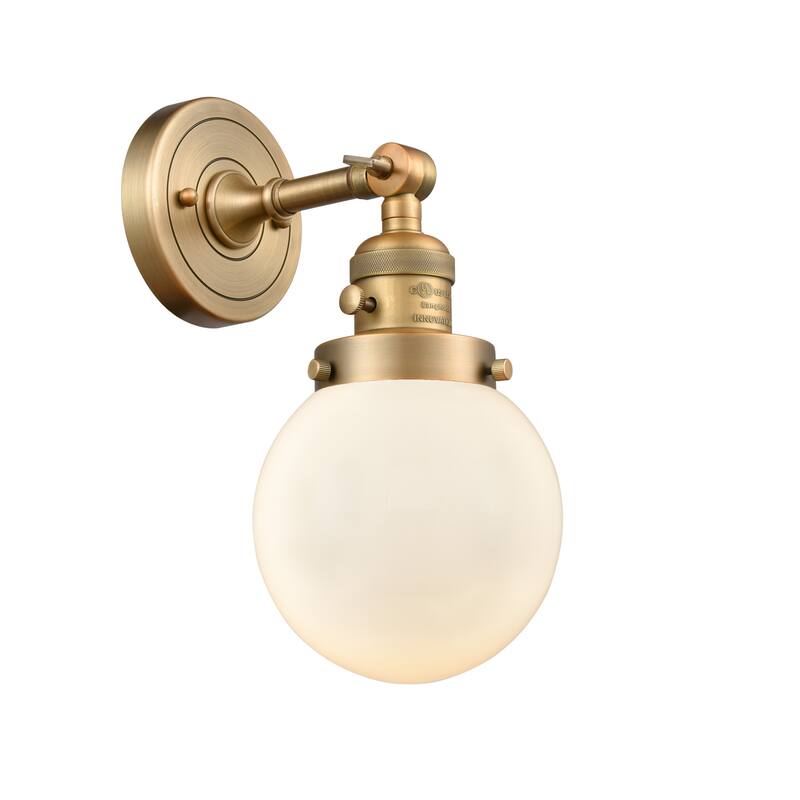 Innovations Lighting Beacon Single Light 12" Tall Bathroom Sconce with
