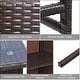 preview thumbnail 5 of 9, Costway 3PCS Patio Rattan Wicker Bar Table Stools Dining Set Cushioned - 3-Piece Sets