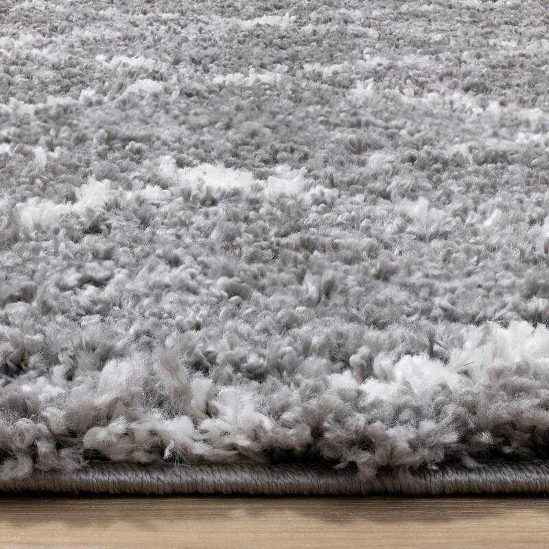 Alpine Rug Co. Taylor Grey/Cream Rustic Diamonds Rug