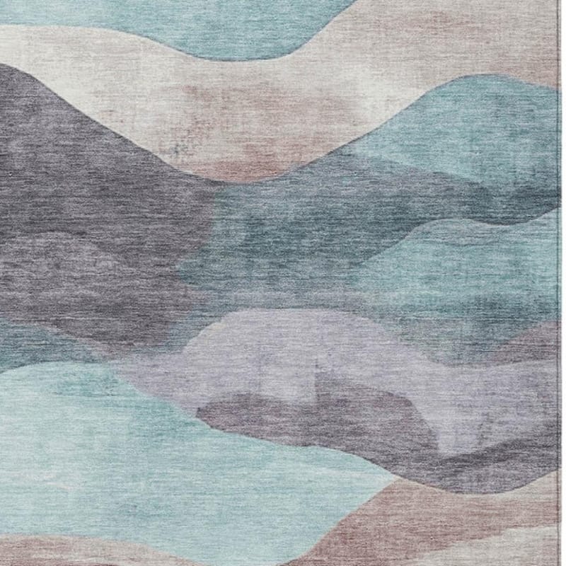HomeRoots Abstract Transitional Rectangle Outdoor Rug