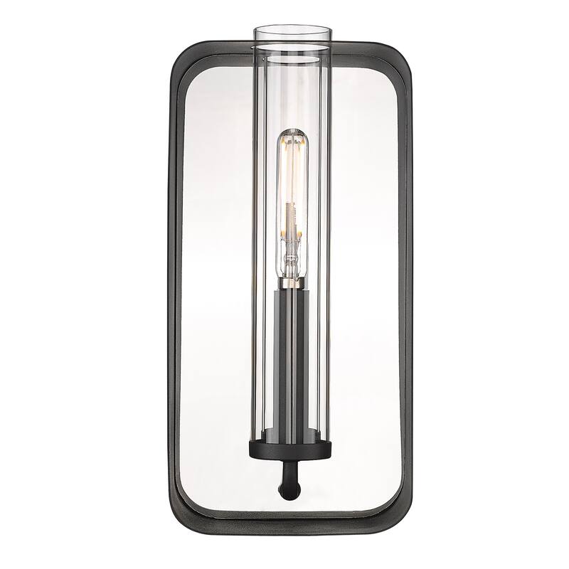 Skye 1 Light Wall Sconce - Natural Black - Natural Black