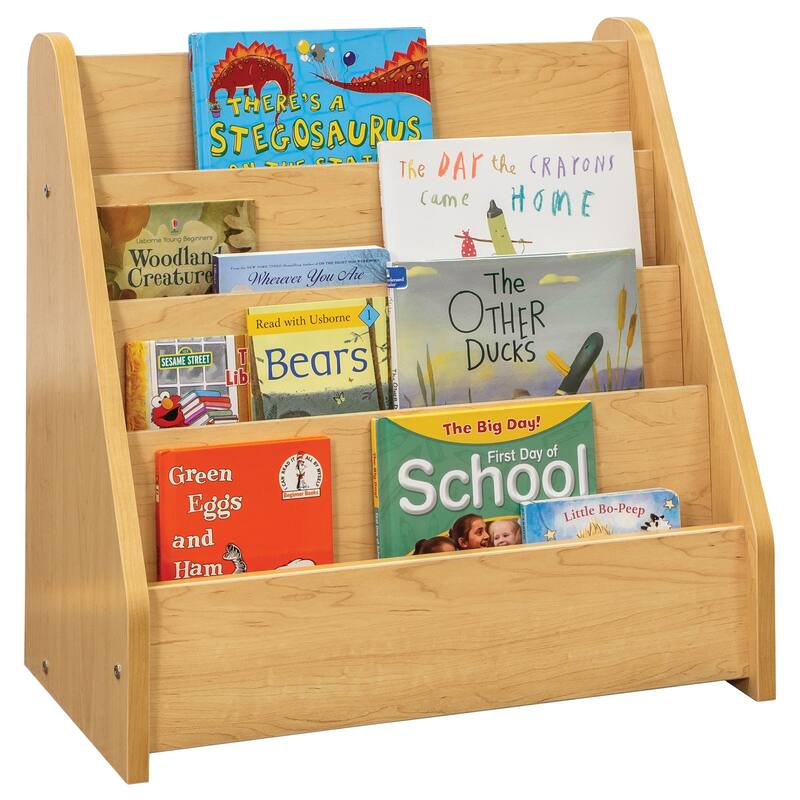 Tot Mate Laminate 4 Level Book Display - 24" x 14" x 24 1/2" - Maple