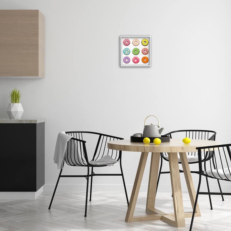 Stupell Colorful Mixed Donuts Framed Giclee Art Design By Marcus Prime