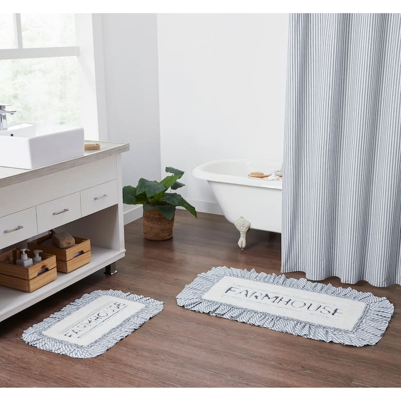 Sawyer Mill Blue Farmhouse Bathmat 20x30