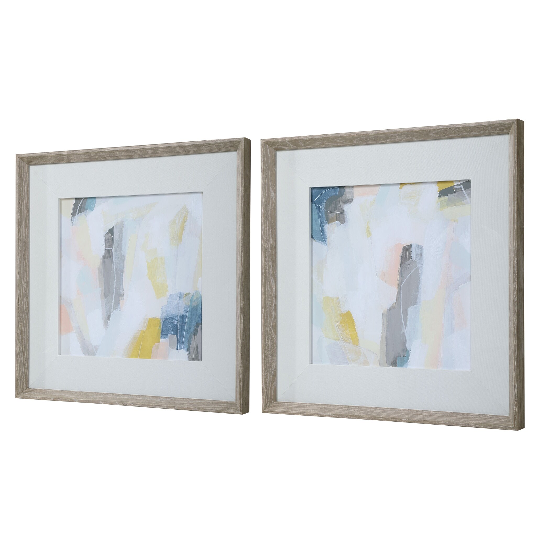Uttermost Fractal Pastel Abstract Art Set Of 2 Overstock 32163110