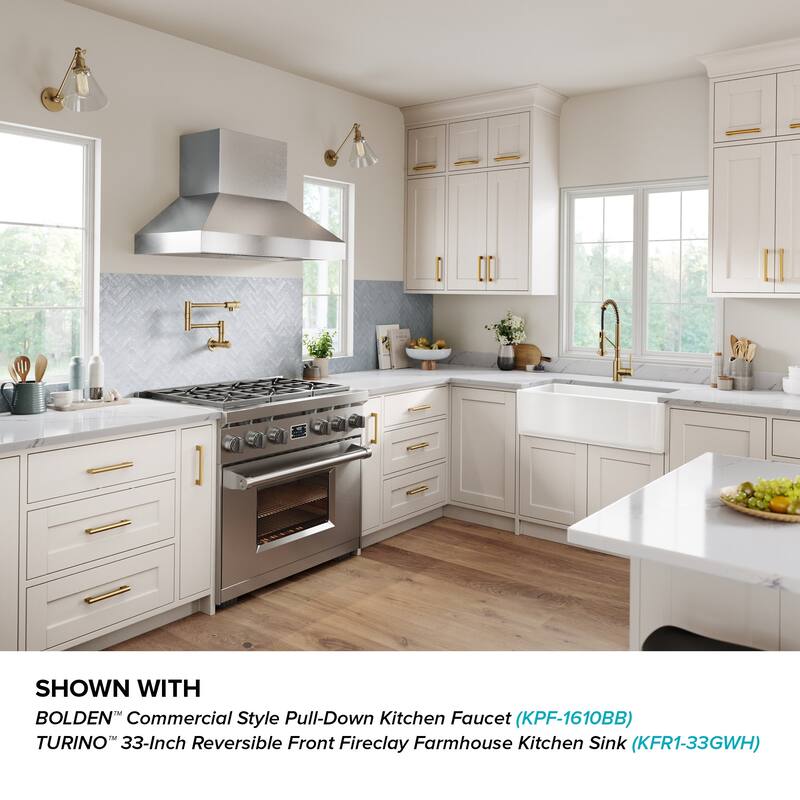 Kraus KPF-5003 Bolden 4 GPM Wall Mounted Single Hole Pot Filler