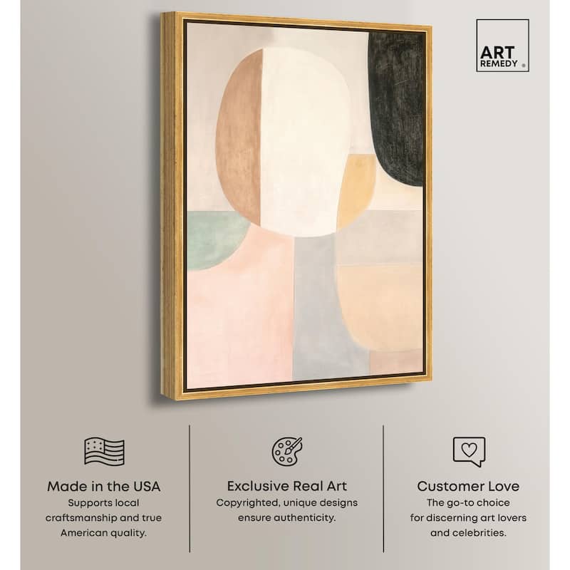 Soft Cubism I Canvas by Art Remedy