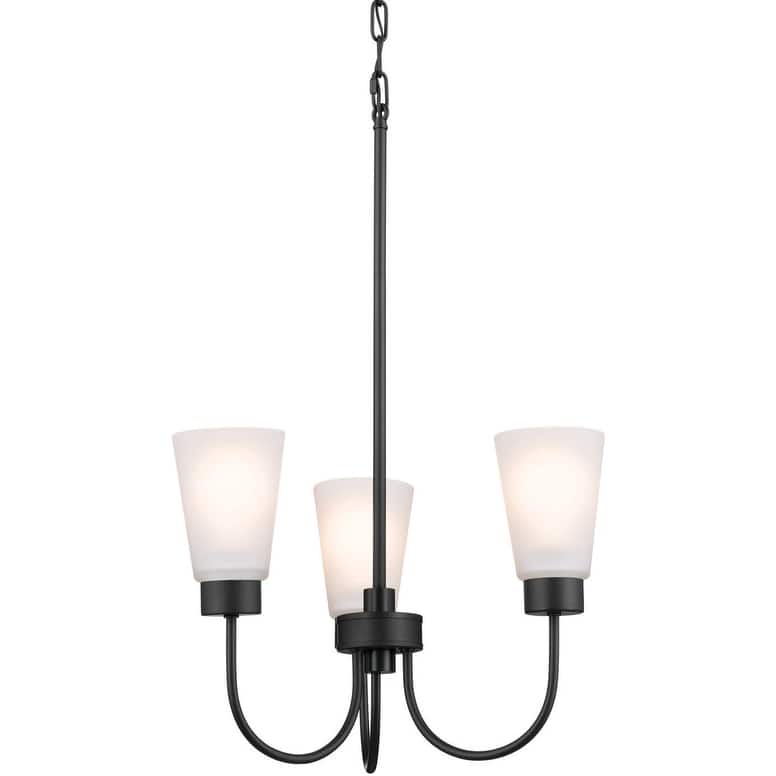 Kichler 52442 Erma 3 Light 18" Wide Chandelier - Black
