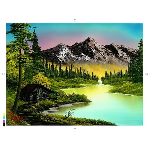 slide 2 of 4, Bob Ross Mountain Retreat Nature Puzzle | 1000 Piece Jigsaw Puzzle