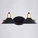 preview thumbnail 11 of 11, Akron 2-Light 18 in. W Bathroom Vanity Lighting Fixture, Metal Shade, Dimmable, LED Compatible Over the Mirror Mount Wall Sconce
