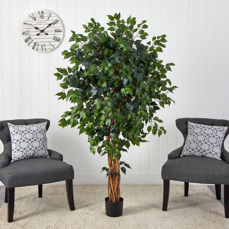 5.5' Palace Ficus Artificial Tree - 6"