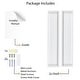 preview thumbnail 6 of 5, Wallniture Philly 31.5" Floating Shelves for Nursery Decor, White Bookshelf (Set of 2)