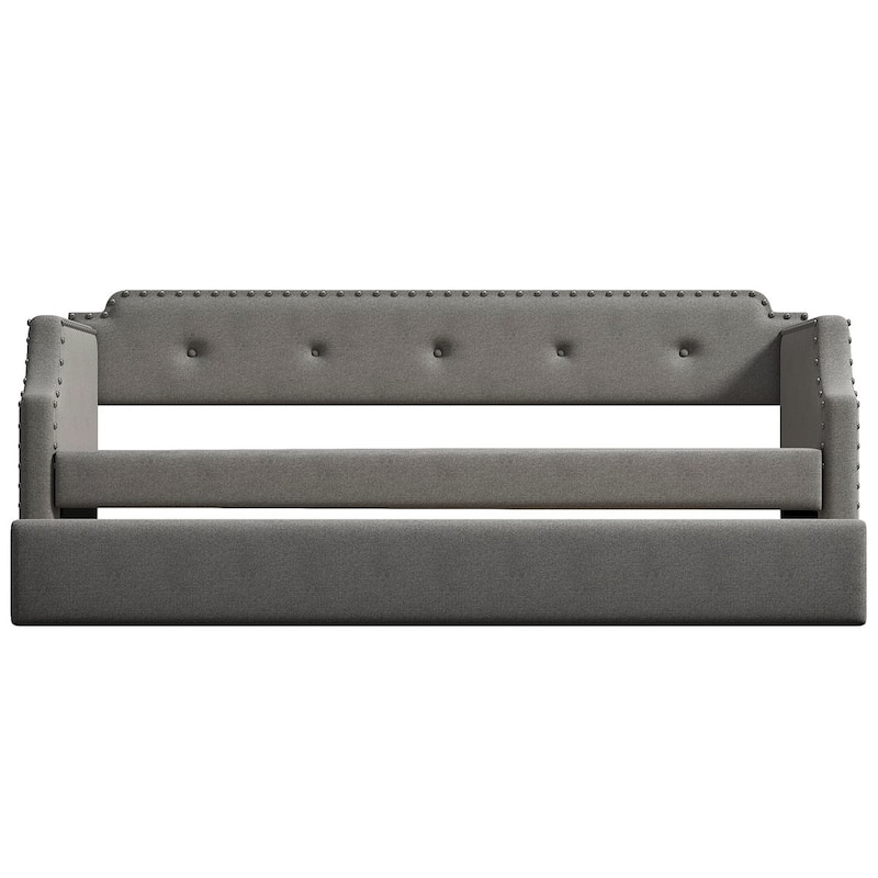 Merax Twin Upholstered Daybed with Trundle