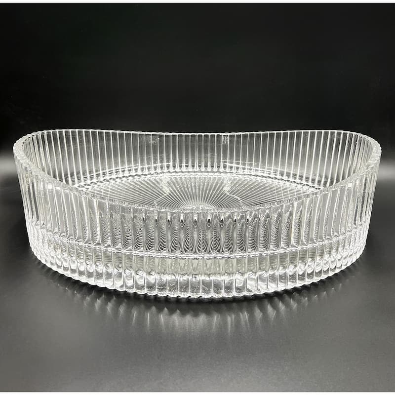 CastelloUSA 20" Oval Glass Crystal Bathroom Vessel Sink Basin
