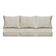 preview thumbnail 35 of 49, Sorra Home Sunbrella Outdoor Deep Seating Sofa Pillow and Cushion Set 23 in W x 25 in D x 5 in H - Cast Silver