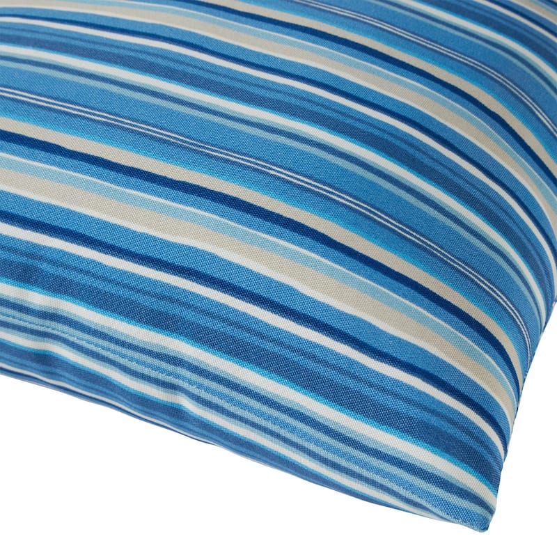Greendale Coastal Stripe Outdoor Accent Pillow (Set of 2)