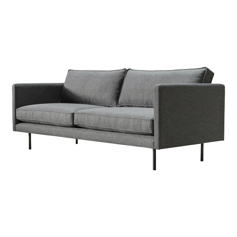 Aurelle Home Majestic Scandinavian Modern Velvet Sofa